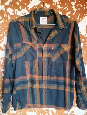 Men's Levi's Navy Flannel Shirt